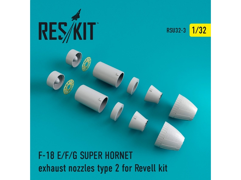 F-18 Super Hornet Type 2 Exhaust Nozzles For Revell - zdjęcie 1 F-18 Super Hornet Type 2 Exhaust Nozzles For Revell - zdjęcie 1