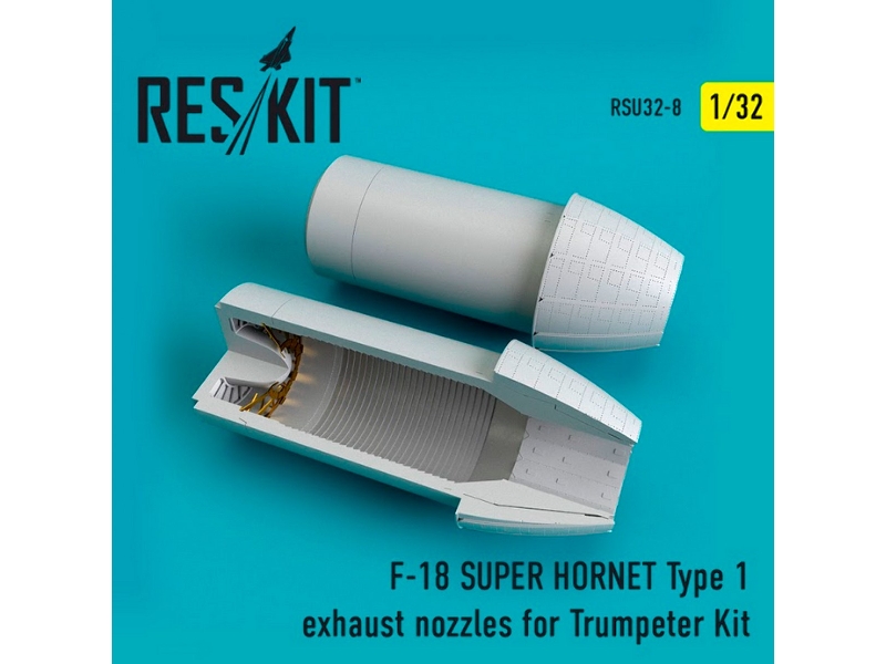 F-18 E/ G Super Hornet Type 1 Exhaust Nozzles For Trumpeter Kit - zdjęcie 1 F-18 E/ G Super Hornet Type 1 Exhaust Nozzles For Trumpeter Kit - zdjęcie 1