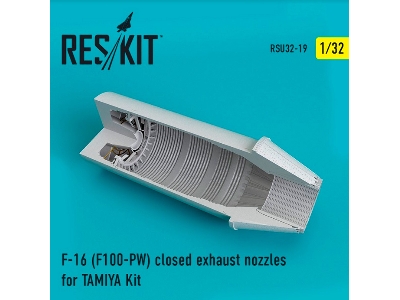 F-16 F100-pw Closed Exhaust Nozzles For Tamiya Kit - zdjęcie 1