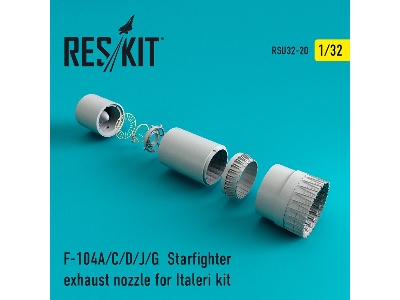 F-104 Starfighter (A/C/D/J/G) Exhaust Nozzle For Italeri Kit - zdjęcie 1