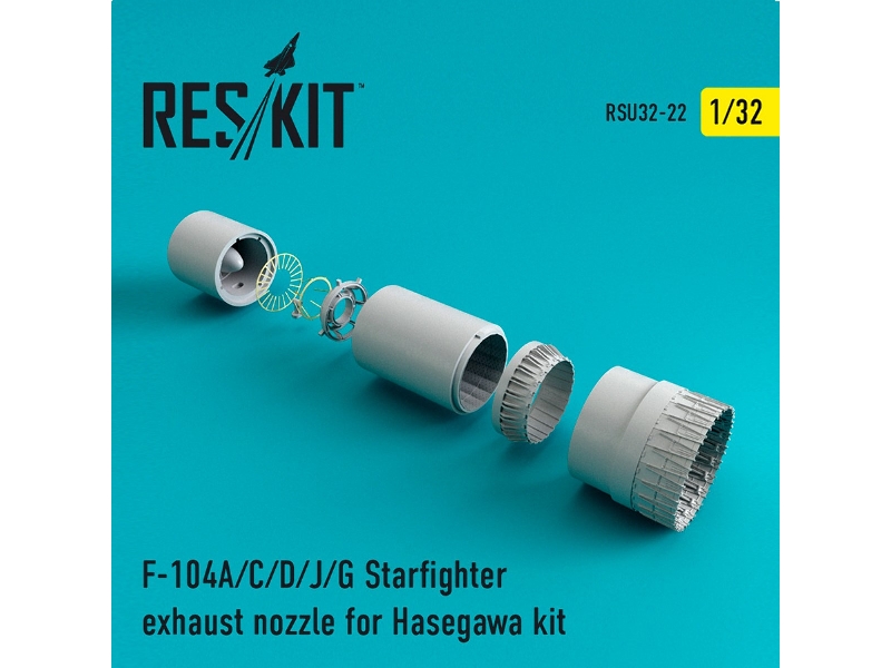 F-104 Starfighter (A/C/D/J/G) Exhaust Nozzle For Hasegawa Kit - zdjęcie 1 F-104 Starfighter (A/C/D/J/G) Exhaust Nozzle For Hasegawa Kit - zdjęcie 1