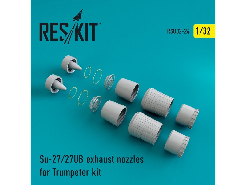 Su-27/27ub Exhaust Nozzles For Trumpeter Kit - zdjęcie 1 Su-27/27ub Exhaust Nozzles For Trumpeter Kit - zdjęcie 1