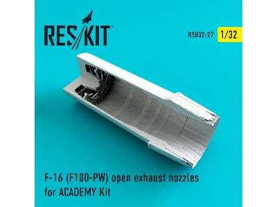 F-16 (F100-pw) Open Exhaust Nozzles For Academy Kit - zdjęcie 1