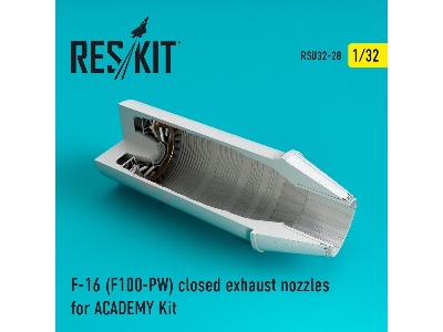 F-16 (F100-pw) Closed Exhaust Nozzles For Academy Kit - zdjęcie 1