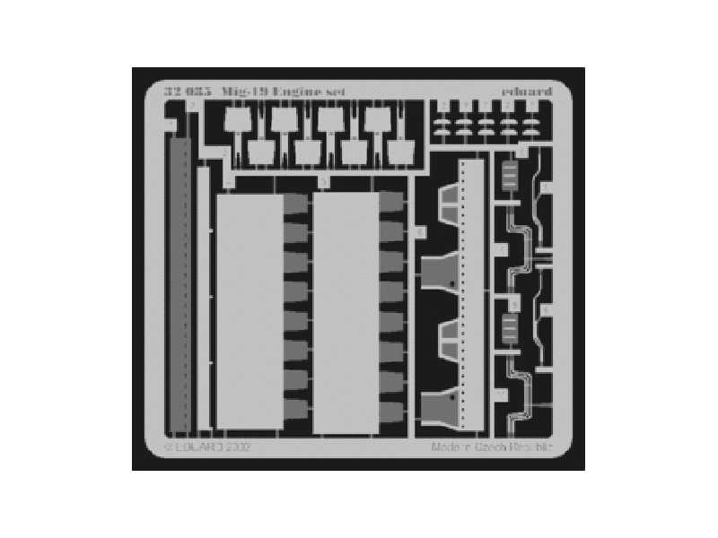  MiG-19S engine 1/32 - Trumpeter - blaszki - zdjęcie 1