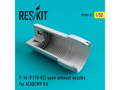 F-16 (F110-ge) Open Exhaust Nozzles For Academy Kit - zdjęcie 1