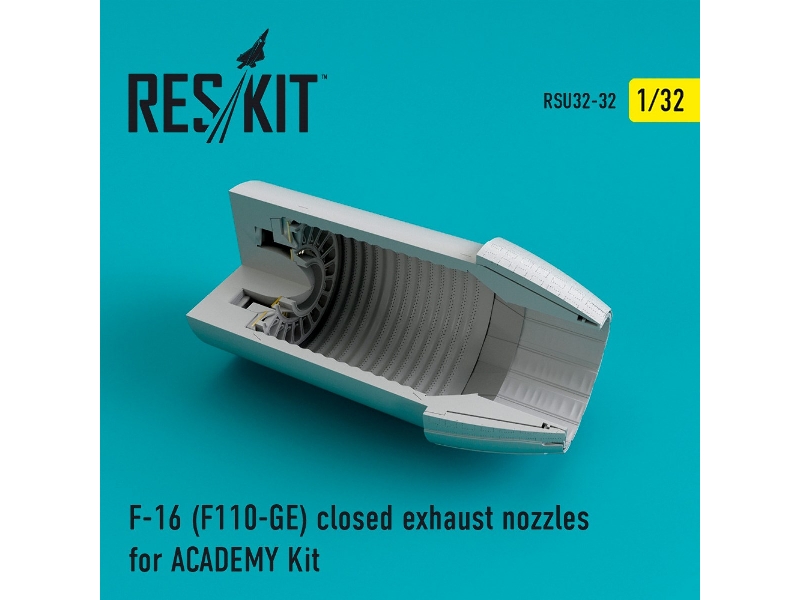 F-16 (F110-ge) Closed Exhaust Nozzles For Academy Kit - zdjęcie 1 F-16 (F110-ge) Closed Exhaust Nozzles For Academy Kit - zdjęcie 1