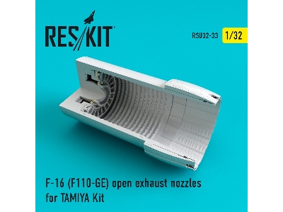 F-16 (F110-ge) Open Exhaust Nozzles For Tamiya Kit - zdjęcie 1