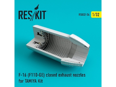 F-16 (F110-ge) Closed Exhaust Nozzles For Tamiya Kit - zdjęcie 1