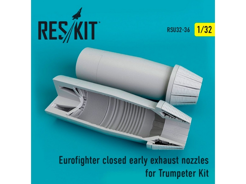 Eurofighter Closed Early Type Exhaust Nozzles For Trumpeter Kit - zdjęcie 1