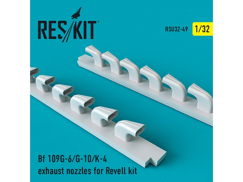 Bf 109g-6/ G-10/ K-4 Exhaust Nozzles - zdjęcie 1 Bf 109g-6/ G-10/ K-4 Exhaust Nozzles - zdjęcie 1