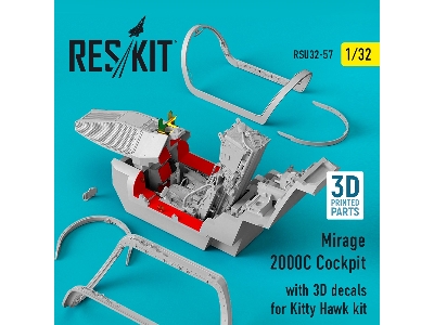 Mirage 2000c Cockpit With 3d Decals For Kitty Hawk Kit - zdjęcie 2