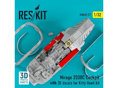 Mirage 2000c Cockpit With 3d Decals For Kitty Hawk Kit - zdjęcie 3