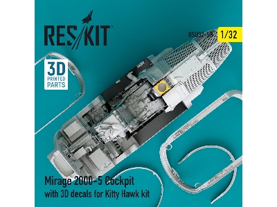 Mirage-2000-5 Cockpit With 3d Decals For Kitty Hawk Kit - zdjęcie 3