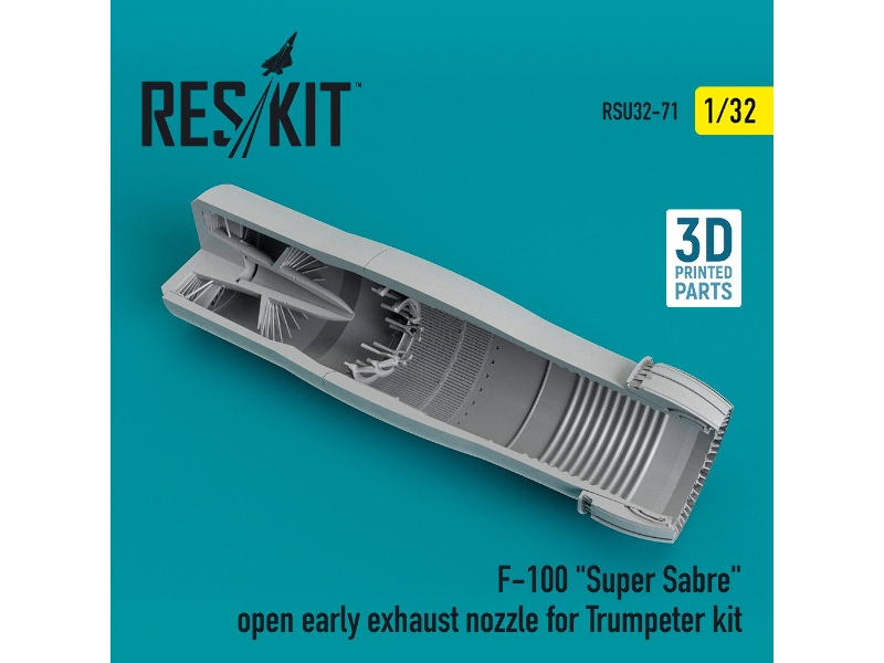 F-100 Super Sabre Open Early Exhaust Nozzle For Trumpeter Kit - zdjęcie 1