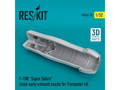 F-100 Super Sabre Close Early Exhaust Nozzle For Trumpeter Kit - zdjęcie 1