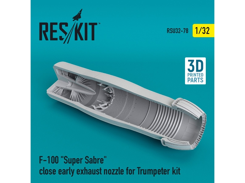 F-100 Super Sabre Close Early Exhaust Nozzle For Trumpeter Kit - zdjęcie 1