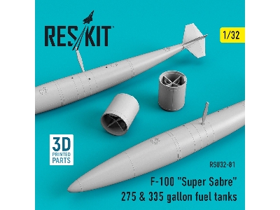 F-100 Super Sabre 275 & 335 Gallon Fuel Tanks - zdjęcie 1