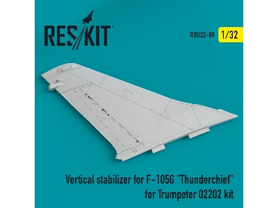 Vertical Stabilizer For F-105g Thunderchief For Trumpeter 02202 Kit - zdjęcie 1