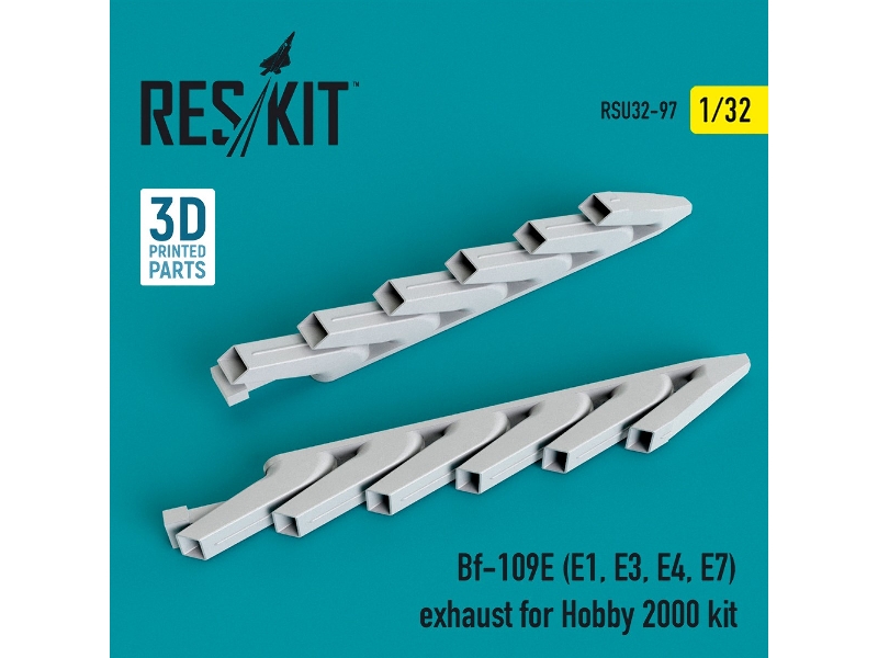 Bf-109e (E1, E3, E4, E7) Exhaust For Hobby 2000 Kit - zdjęcie 1 Bf-109e (E1, E3, E4, E7) Exhaust For Hobby 2000 Kit - zdjęcie 1