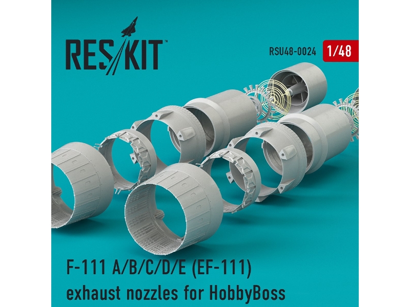 F-111 A/B/C/D/E (Ef-111) Exhaust Nozzles For Hobbyboss Kit - zdjęcie 1 F-111 A/B/C/D/E (Ef-111) Exhaust Nozzles For Hobbyboss Kit - zdjęcie 1