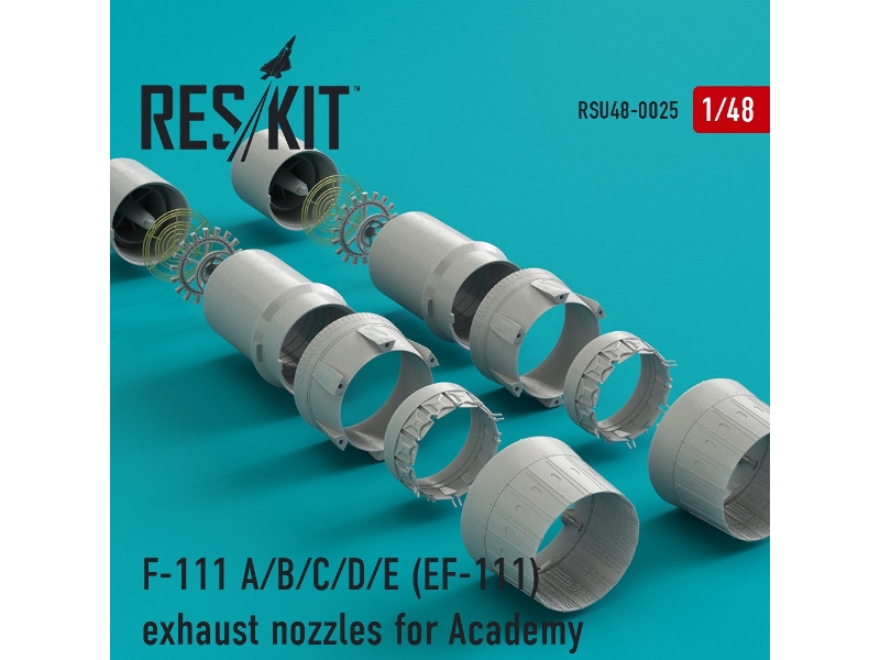 F-111 A/B/C/D/E (Ef-111) Exhaust Nozzles For Academy Kit - zdjęcie 1 F-111 A/B/C/D/E (Ef-111) Exhaust Nozzles For Academy Kit - zdjęcie 1
