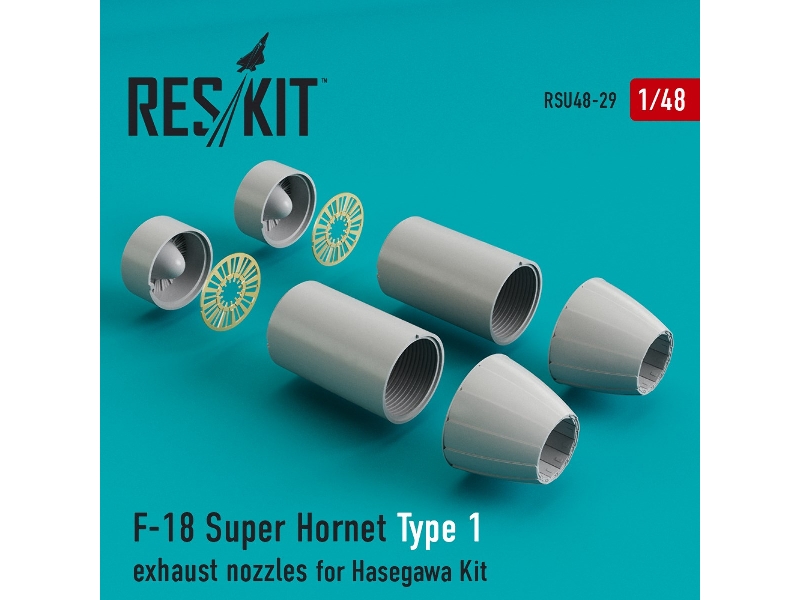 F-18 Super Hornet Type 1 Exhaust Nozzles For Hasegawa Kit - zdjęcie 1 F-18 Super Hornet Type 1 Exhaust Nozzles For Hasegawa Kit - zdjęcie 1