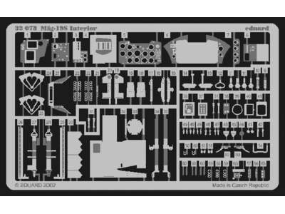  MiG-19S interior 1/32 - Trumpeter - blaszki - zdjęcie 1