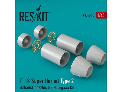 F-18 Super Hornet Type 2 Exhaust Nozzles For Hasegawa Kit - zdjęcie 1