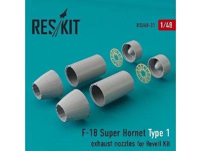 F-18 Super Hornet Type 1 Exhaust Nozzles For Revell Kit - zdjęcie 1
