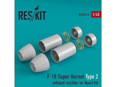 F-18 Super Hornet Type 2 Exhaust Nozzles For Revell Kit - zdjęcie 1