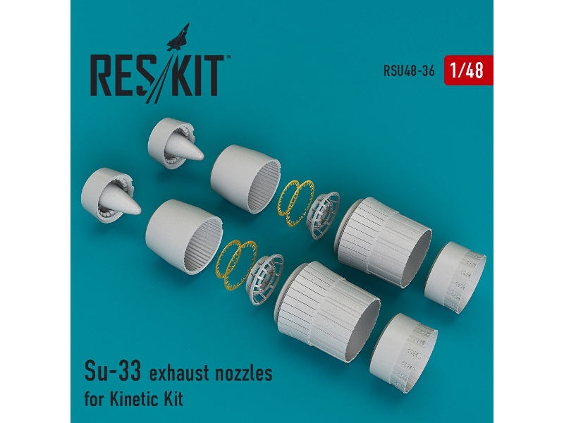 Su-33 Exhaust Nozzles For Kinetic Kit - zdjęcie 1 Su-33 Exhaust Nozzles For Kinetic Kit - zdjęcie 1