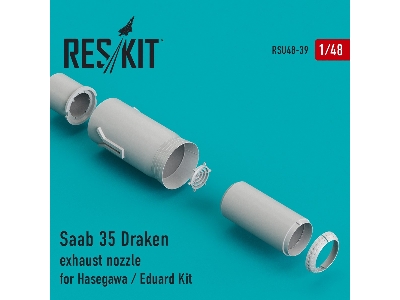 Saab 35 Draken Exhaust Nozzle For Hasegawa / Eduard Kit - zdjęcie 1