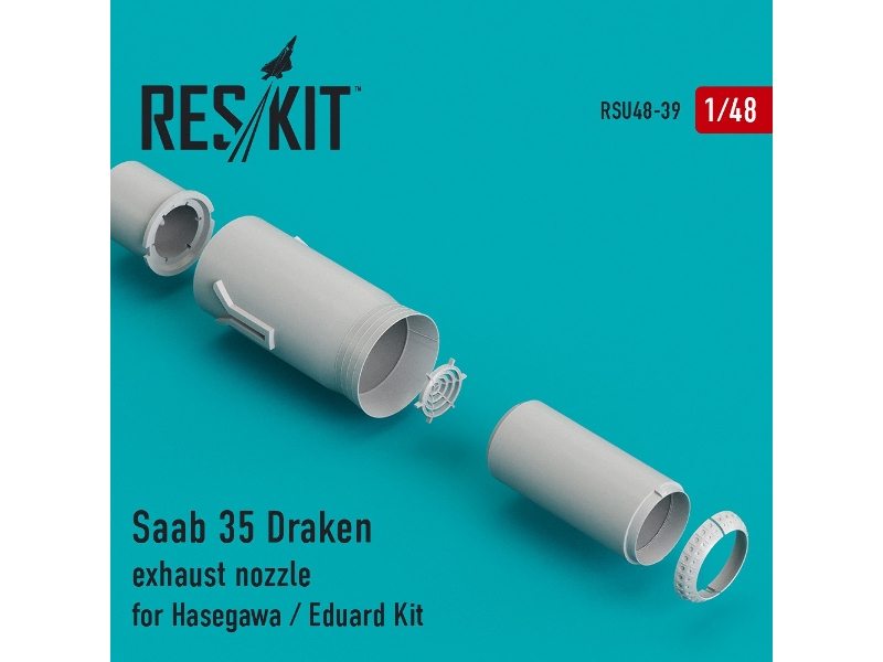 Saab 35 Draken Exhaust Nozzle For Hasegawa / Eduard Kit - zdjęcie 1 Saab 35 Draken Exhaust Nozzle For Hasegawa / Eduard Kit - zdjęcie 1