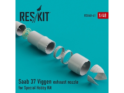 Saab 37 Viggen Exhaust Nozzle For Special Hobby Kit - zdjęcie 1