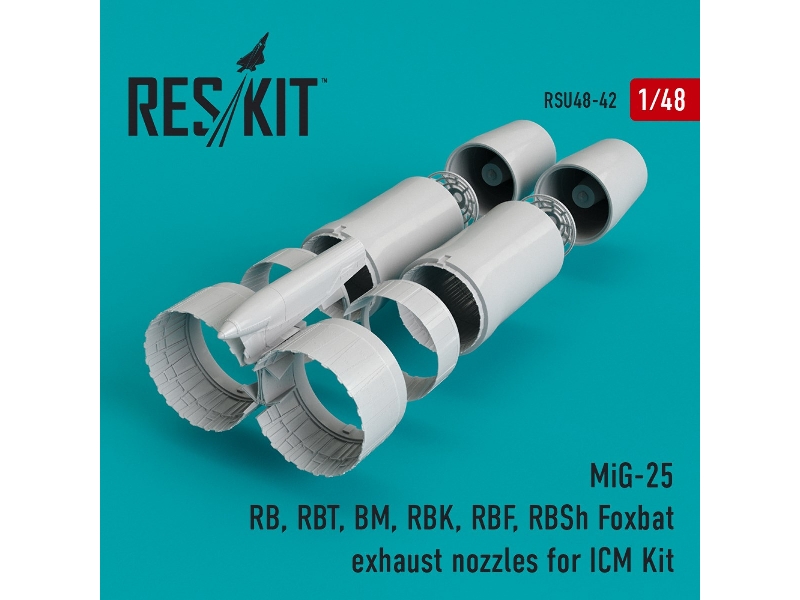 Mig-25 Rb, Rbt, Bm, Rbk, Rbf, Rbsh Foxbat Exhaust Nozzles For Icm Kit - zdjęcie 1 Mig-25 Rb, Rbt, Bm, Rbk, Rbf, Rbsh Foxbat Exhaust Nozzles For Icm Kit - zdjęcie 1