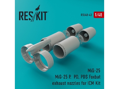 Mig-25 P, Pd, Pds Foxbat Exhaust Nozzles For Icm Kit - zdjęcie 1