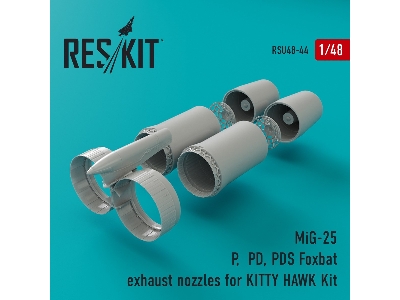 Mig-25 P, Pd, Pds Foxbat Exhaust Nozzles For Kitty Hawk Kit - zdjęcie 1