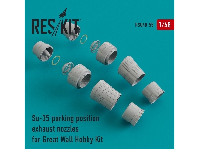 Su-35 Parking Position Exhaust Nozzles For Great Wall Hobby Kit - zdjęcie 2