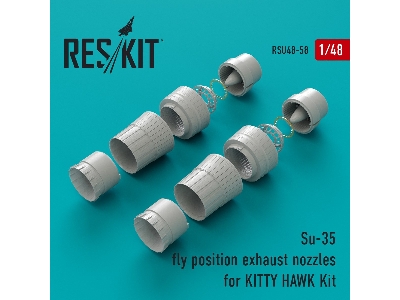 Su-35 Fly Position Exhaust Nozzles For Kitty Hawk Kit - zdjęcie 2
