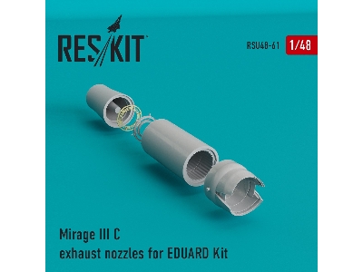 Mirage Iii C Exhaust Nozzles For Eduard Kit - zdjęcie 1