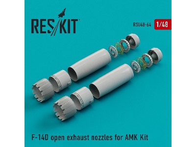 F-14d Open Exhaust Nozzles For Amk Kit - zdjęcie 1
