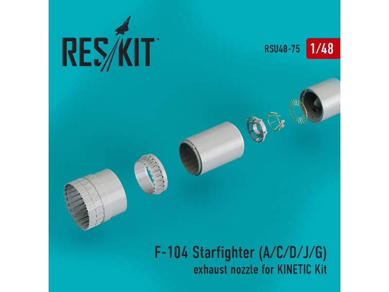 F-104 Starfighter (A/C/D/J/G) Exhaust Nozzle For Kinetic Kit - zdjęcie 1 F-104 Starfighter (A/C/D/J/G) Exhaust Nozzle For Kinetic Kit - zdjęcie 1