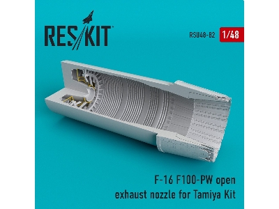 F-16 (F100-pw) Open Exhaust Nozzles For Tamiya Kit - zdjęcie 1