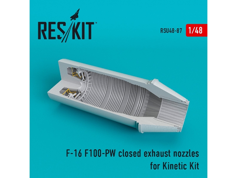 F-16 (F100-pw) Closed Exhaust Nozzle For Kinetic Kit - zdjęcie 1