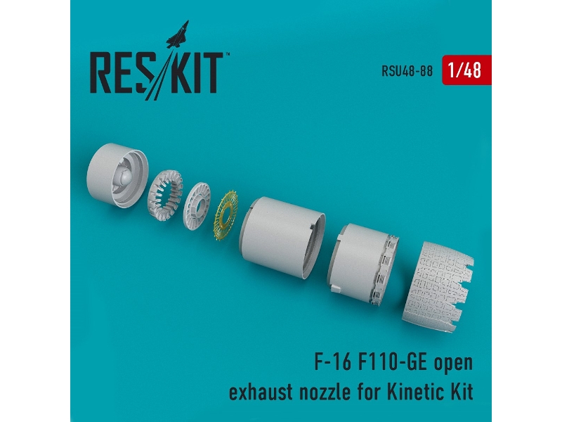 F-16 (F110-ge) Open Exhaust Nozzle For Kinetic Kit - zdjęcie 1 F-16 (F110-ge) Open Exhaust Nozzle For Kinetic Kit - zdjęcie 1