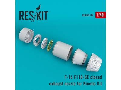 F-16 (F110-ge) Closed Exhaust Nozzle For Kinetic Kit - zdjęcie 1