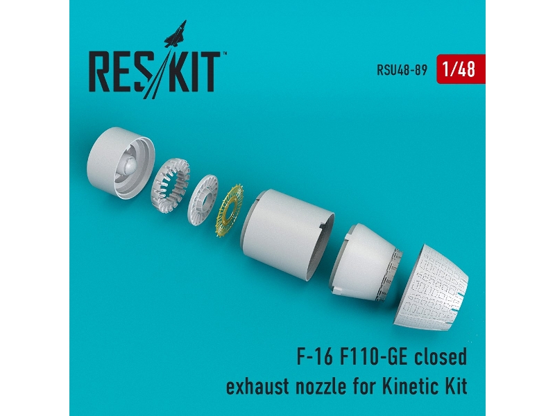 F-16 (F110-ge) Closed Exhaust Nozzle For Kinetic Kit - zdjęcie 1 F-16 (F110-ge) Closed Exhaust Nozzle For Kinetic Kit - zdjęcie 1
