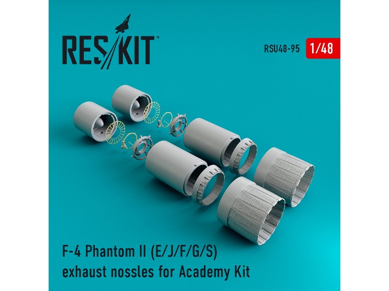 F-4 Phantom Ii (E/J/F/G/S) Exhaust Nossles For Academy Kit - zdjęcie 1