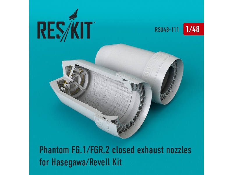 Phantom (Fg.1/Fgr.2) Closed Exhaust Nozzles For Hasegawa/Revell Kit - zdjęcie 1 Phantom (Fg.1/Fgr.2) Closed Exhaust Nozzles For Hasegawa/Revell Kit - zdjęcie 1